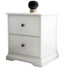 Cardinia Bedside Table in White Finish QD202