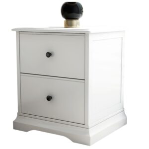 Cardinia Bedside Table in White Finish QD202
