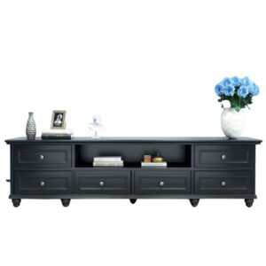 Beata 2m American Country Style TV Unit in Black LS625B