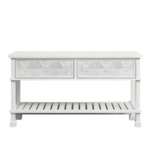 Rustic Wooden Console Table/ Hall Table With Two Drawers Qd802