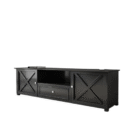 Beata Cross 2m Hampton Style TV Unit In Black CP002B