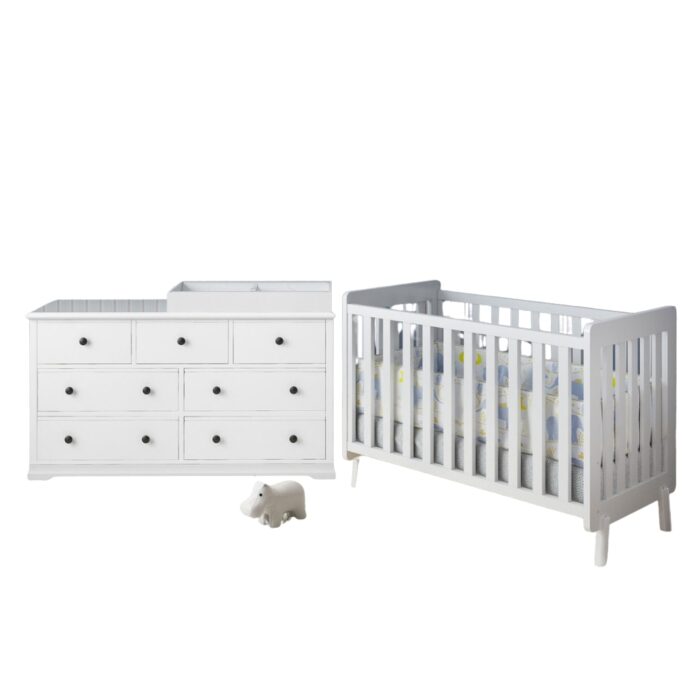 Doventon Baby Cot with Cardinia Change Table Package cardinia package