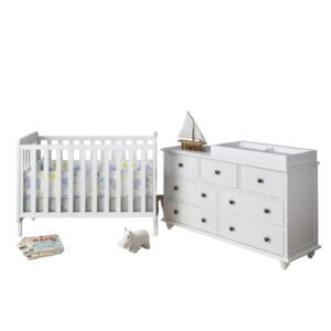 Doventon Baby Cot with Olivia Change Table Package olivia package