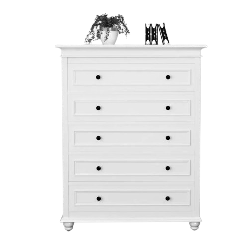 Beata-5-Chest-of-Drawers-Tallboy-in-White-Finish-700x700-removebg-preview Beata 5 Chest of Drawers Tallboy in White Finish LS005