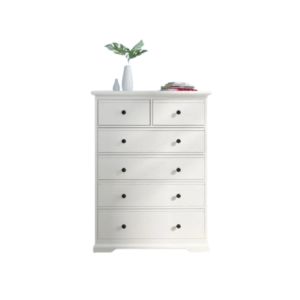 Cardinia 6 Chest of Drawers/Tallboy in White QD204