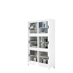 Stanley Beech Wood 2m High Bookcase in White QD806